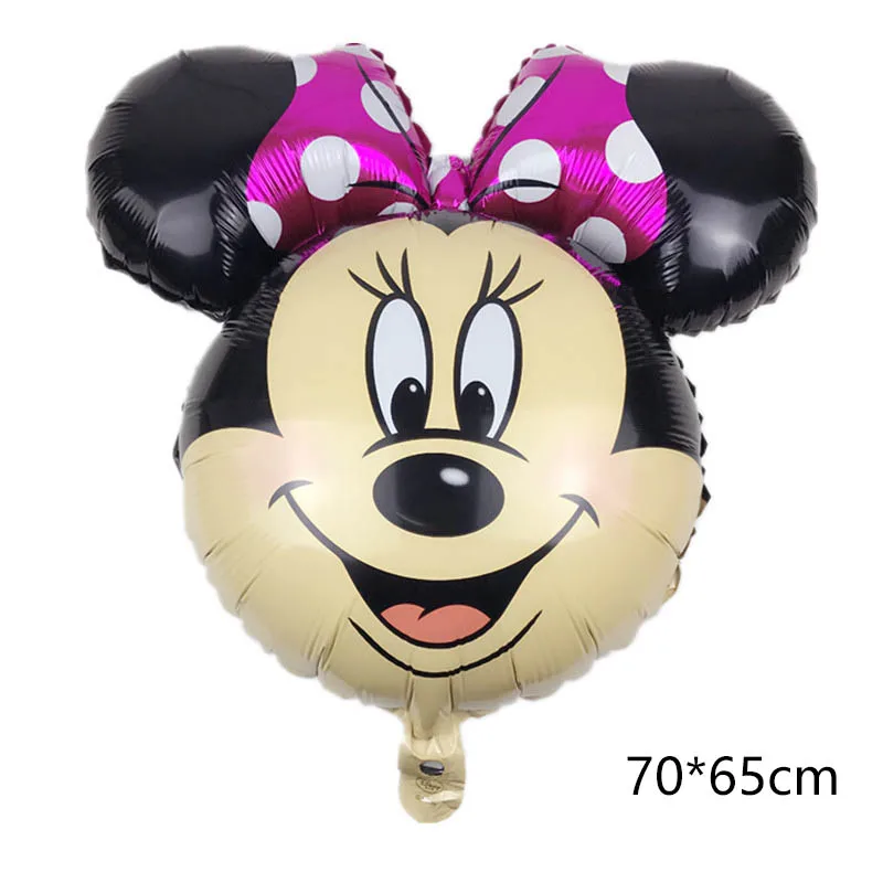 72Pcs мальчик девочка день рождения надувные шары Mickey Minnie Мышь ко дню рождения, вечерние украшения детский душ гелия точка латексные детские игрушки Воздушные шары
