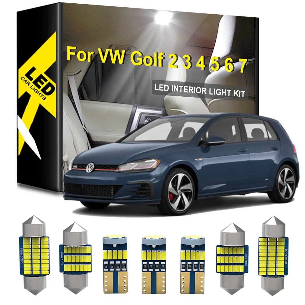 Canbus de luz LED Interior para coche, guantera de cúpula, accesorios para Volkswagen VW Golf 2, 3, 4, 5, 6, 7, MK2, MK3, MK4, MK5, MK6, MK7| | - AliExpress