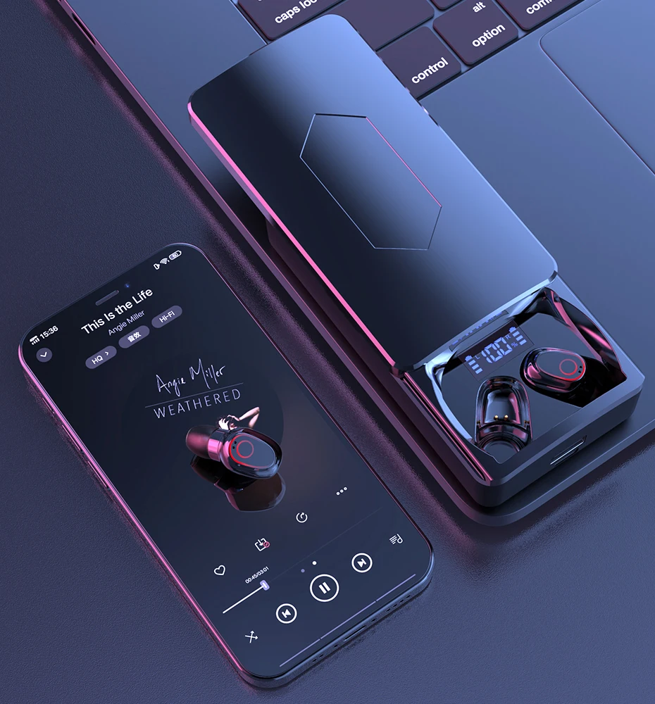 پاوربانک ۱۰،۰۰۰ میلی آمپر و ایرپاد وایرلس بلوتوث 8 Hfb31922b5fdc4f42adcd661304d6f10av