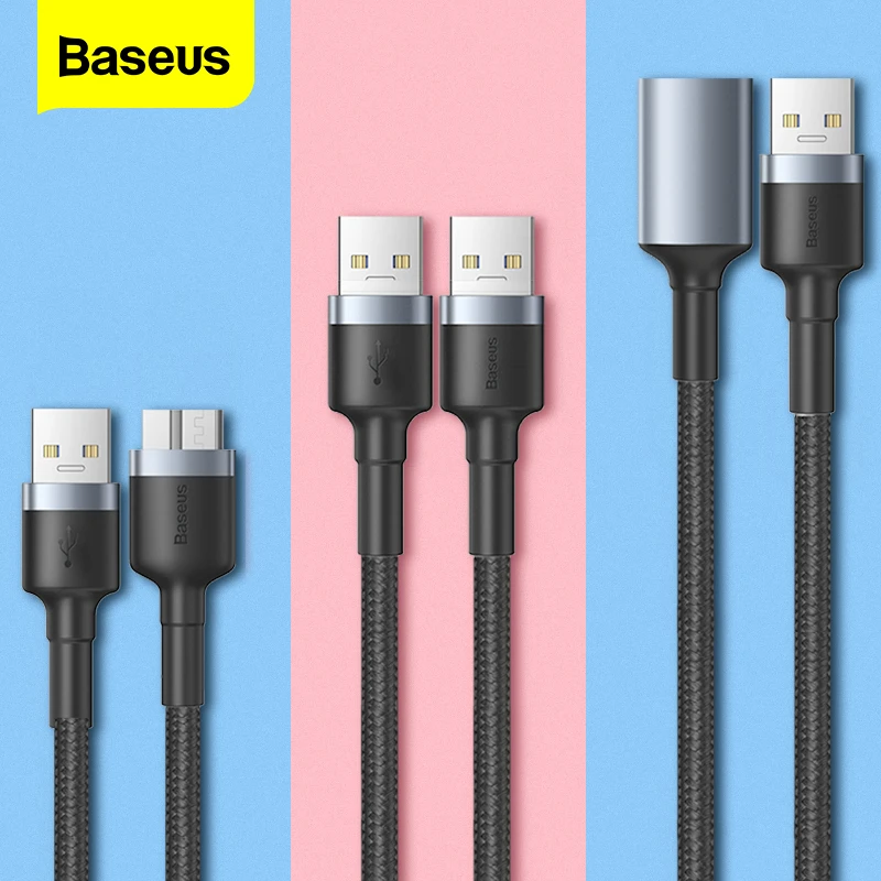 Кабель удлинитель Baseus для жестких дисков ТВ приставок SSD USB 3 0 Micro B|Кабели MP3/MP4-плееров| |