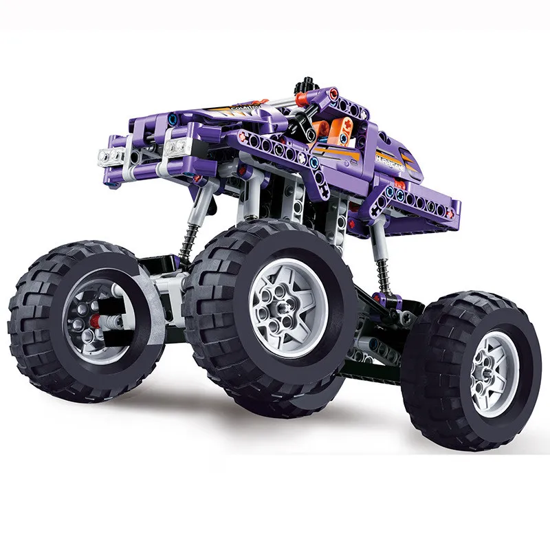New 2 в 1 Bigfoot Monster Racing внедорожник Jeep Truck Fit Lepinings Technic Building Block Brick Toy детский