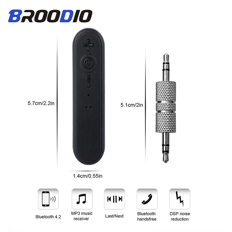 

Car Bluetooth Receiver Aux Mobile phone Audio Wireless Adapter Mini 3.5mm Jack Bluetooth Transmitter For Headphone Kit Converter