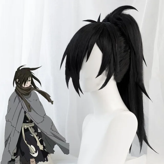 6 шт. Janpnese аниме Dororo Косплей Костюм хиаккимару кимоно мужские костюмы косплей Хэллоуин Мужской плащ костюм, полный набор и парик