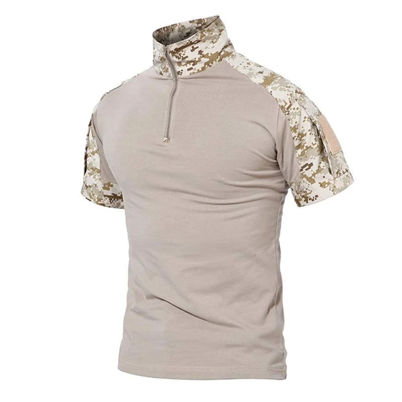 Men's Tactical T-Shirts Camouflage Army Uniform Hunt Working Short Sleeve Shirts Assault Combat Military Cotton Clothes Male tactical shirt tactical clothing
