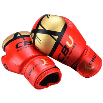 

Men Women PU Leather Boxing Gloves Punching Mitten Muay Thai Boxing Gloves Boxer Accessory