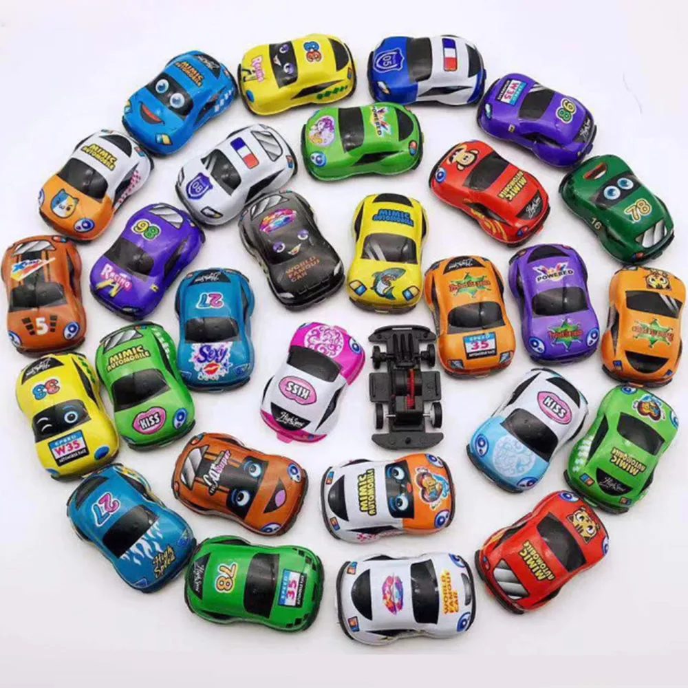 

Cartoon Toys Cute Plastic Pull Back Cars Toy Cars for Child Wheels Mini Car Model Funny Kids Toys for Boys Girls
