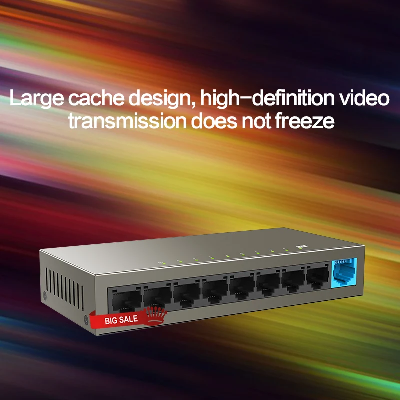 GL1109DT 9 портовый Настольный Ethernet коммутатор 10/100 Мбит/с авто Согласование RJ45 порт s