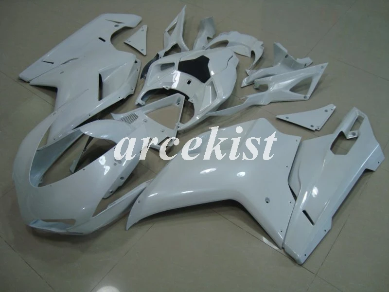 

Injection Mold New ABS Motorcycle Fairings Kit Fit for DUCATI 848 evo 1098 1198 1098 S 2007 -- 2011 Bodywork Set all white