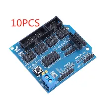 10 шт. сенсор Щит V5.0 сенсор Плата расширения UNO Mega R3 V5 Для Arduino электронные строительные блоки частей робота
