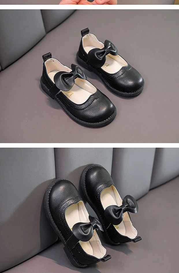 Spring Autumn Children Baby Bowknot Princess Leather Shoes For Kids Girls children's shoes for sale