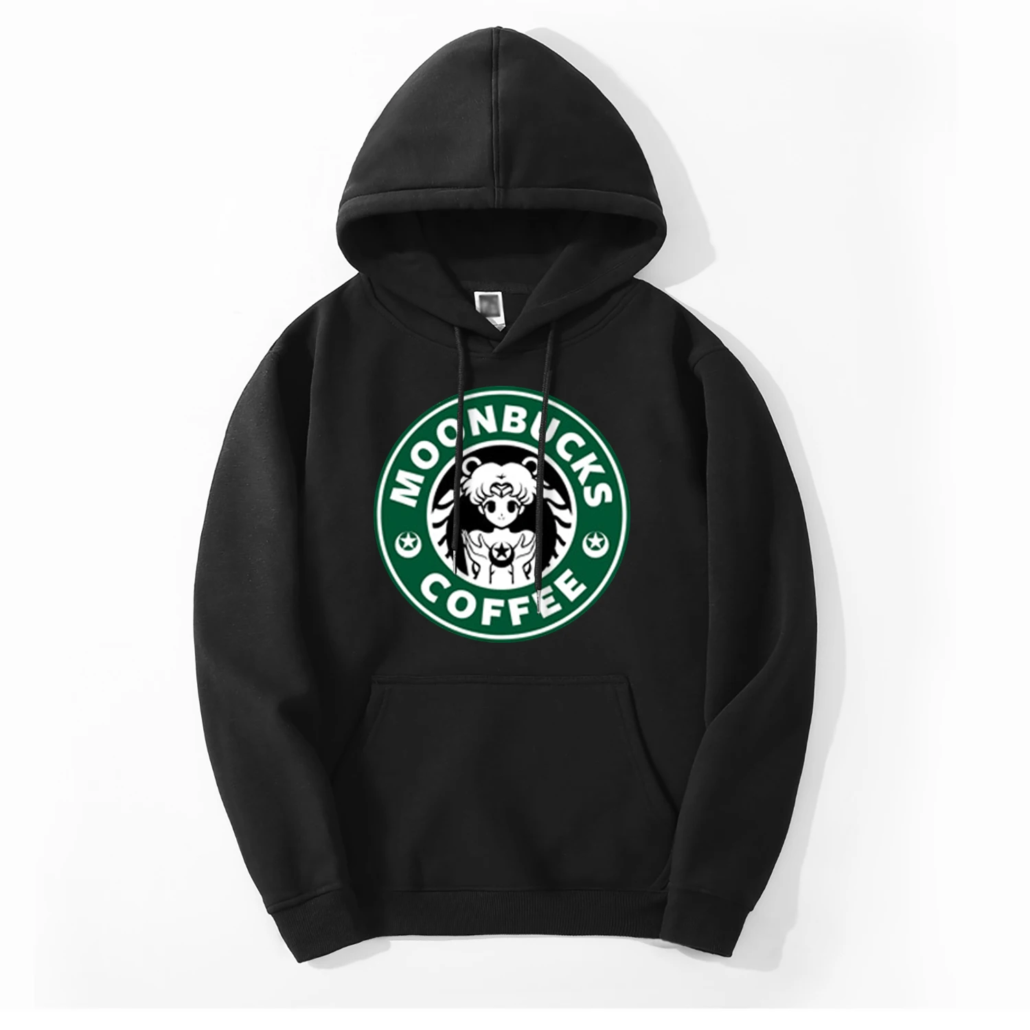 Японское аниме Сейлор Мун мужские толстовки MoonBucks новая весенняя зимняя флисовая Толстовка Harajuku толстовка хип хоп SailorMoon уличная одежда