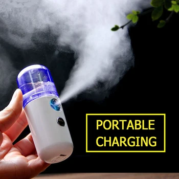 

USB Rechargeable 30ml Mini Nano Facial Sprayer USB Charging Women Face Skin Care Humidifier Face Steamer Mist Sprayer