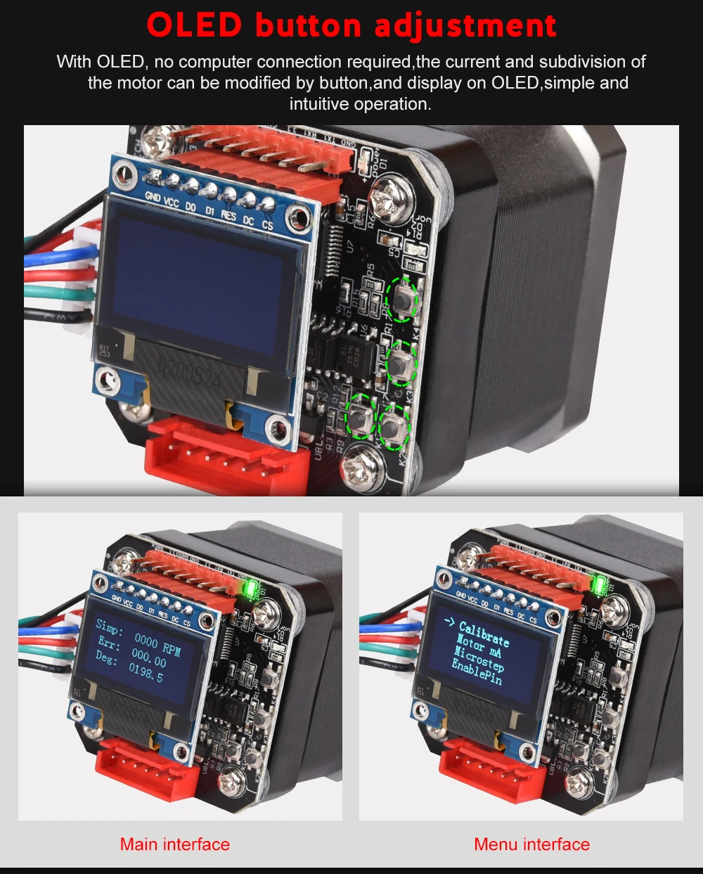 Bigtreetech s42b v1.1 42 motor deslizante circuito