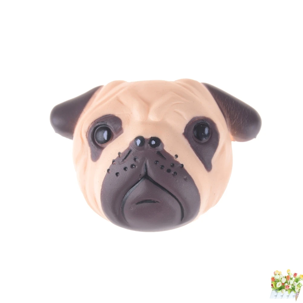 Мопс Собака лицо поднимающееся сжимающее растягивающееся мини сжимающее животное Исцеление стресс детские игрушки для взрослых мягкие игрушки медленно