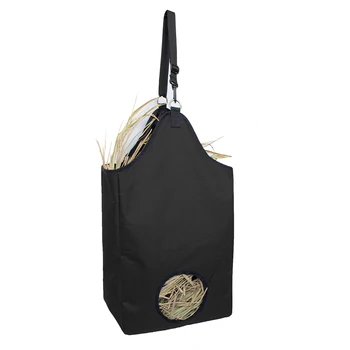 

Cattle Large Capacity Portable Practical Storage Oxford Cloth Farm Waste Reduce Round Hole Hay Bag Wear Resistant Horse Feeding