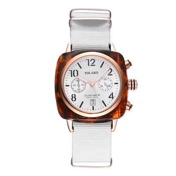 

Men Watch Square canvas Luxury Temperament Square Dial Canvas Watchband Watch Analog Quartz Watch relogio masculino часы мужские