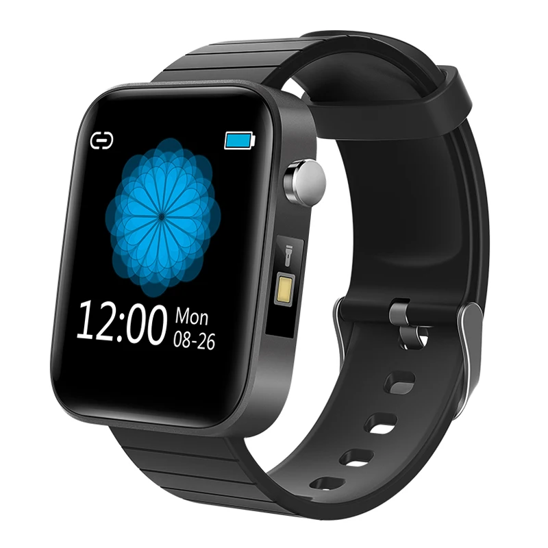 1.54&quotBig Screen Smartwatch T68 Body Temperature Measure Heart Rate Blood Pressure Oxygen Monitor Smart watch Men for Ios Android |