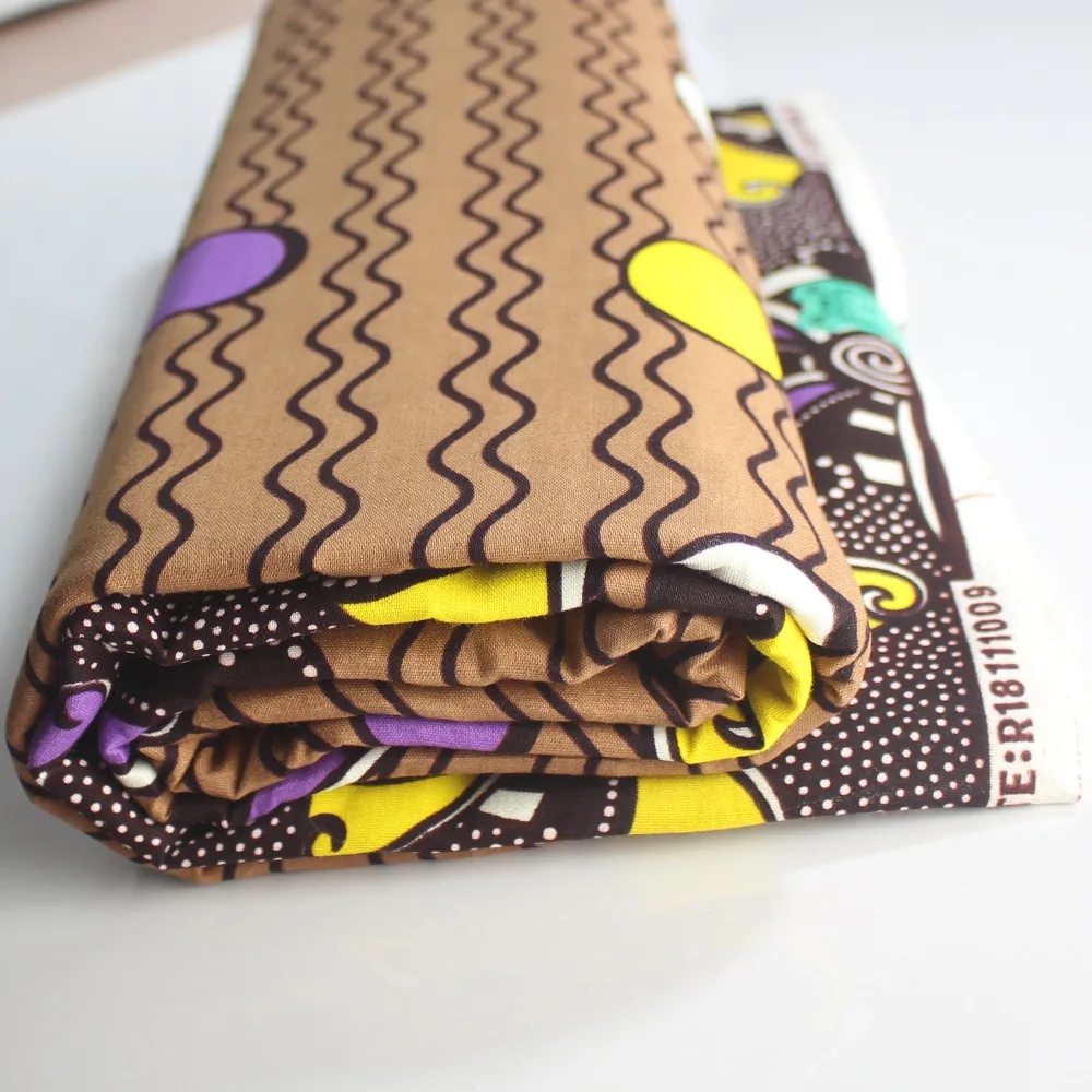 Хлопок Вечерние дизайн стильный напечатанный DIY ткань Африканский воск