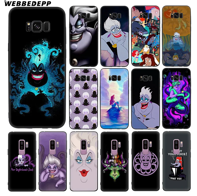 Мягкий силиконовый чехол из ТПУ с изображением Русалочки Ursula для samsung Galaxy S10 S10e S9 S8