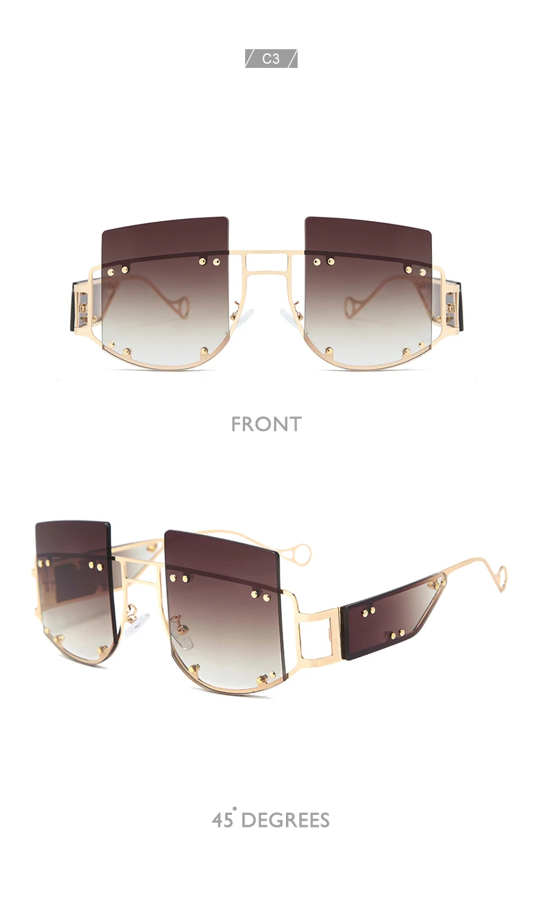 Новинка, женские солнцезащитные очки в большой квадратной коробке, модные брендовые роскошные мужские солнцезащитные очки ss415