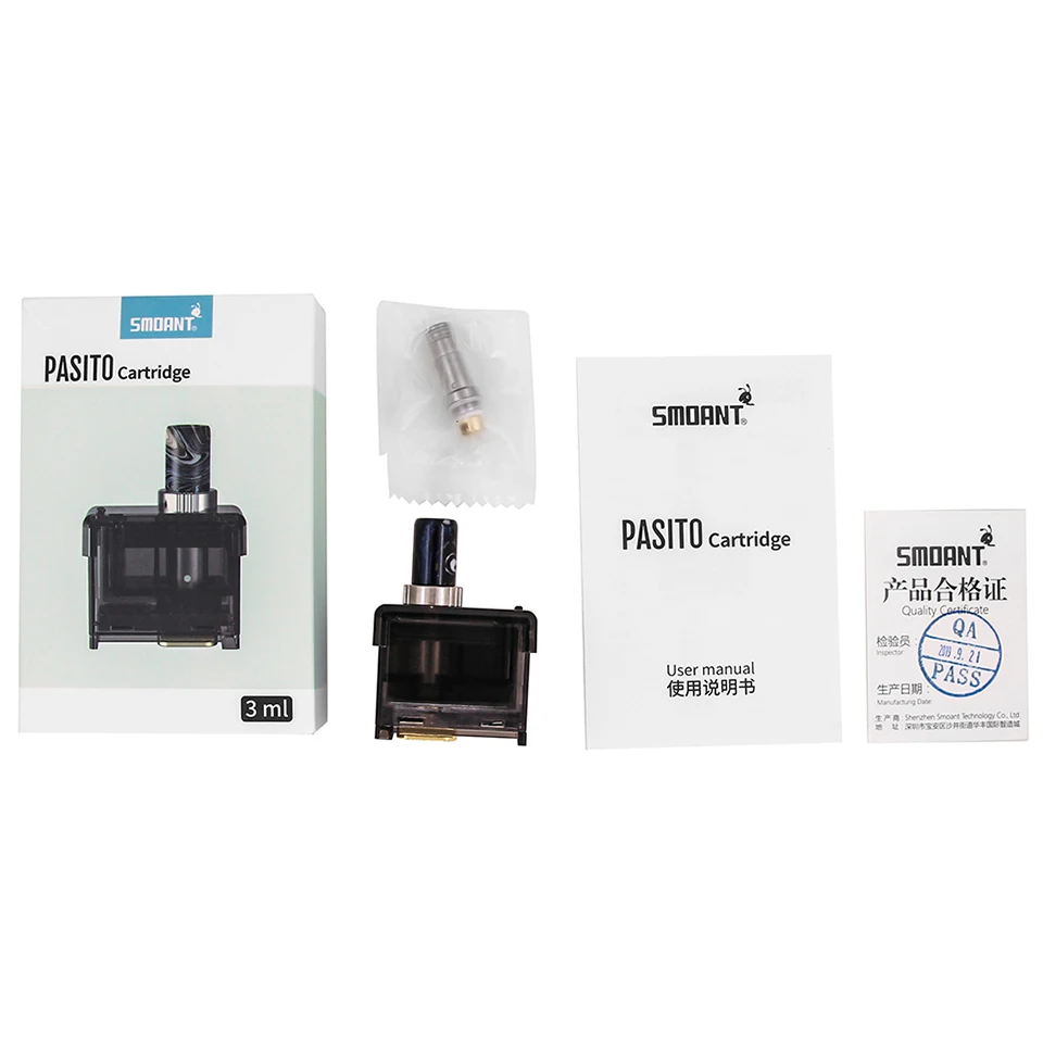 Оригинальный обслуживаемый распылитель Smoant Pasito POD 3 бак для мл катушка DTL 0.6 Ом/MTL 1 4