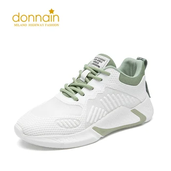 

DONNAIN 2020 Autumn Women Sneakers Platform Sport Shoes White Chunky Trainers Breathable Casual shoes Running Gym Women Shoes