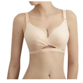 

Sexy Solid Color Wire Free Backless Bra Women's Lingerie Deep V Ultra Low Backless Bra Comfortable Cotton Bralette Top #15