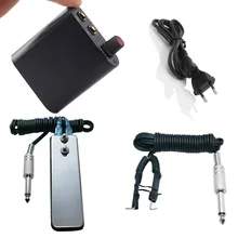 Мини тату татуировки Питание Нержавеющая сталь ножная педаль переключатель контроллер силиконовый зажим расходные материалы