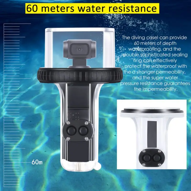 Модная камера для серфинга 60 м водонепроницаемый чехол для DJI OSMO карманные аксессуары 1 шт