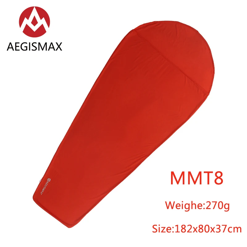 AEGISMAX Открытый Кемпинг Сверхлегкий тент путешествия термолит спальный мешок лайнер согревающий 8 Celsiu спальный мешок аксессуары - Цвет: MMT8 M