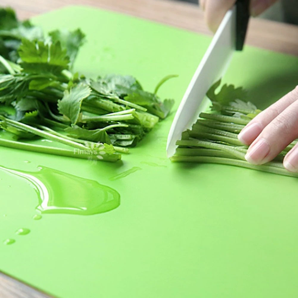 4 шт. Гибкая силиконовая разделочная доска кухонные коврики для приготовления пищи доска для резки еды F8F0