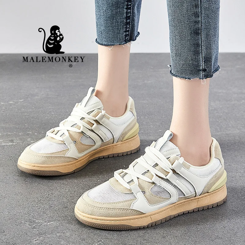 Casual Women Shoes Lace Up Flats 2022 Spring Summer Outdoor Walking Round Toe Comfort Breathable Female Shoes Zapatillas Mujer|Women's Flats| - AliExpress