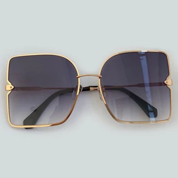 

New Oversized Fashion Sunglasses Women Vintage Luxury Brand Eyewear feminino Big Shade UV400 oculos de sol