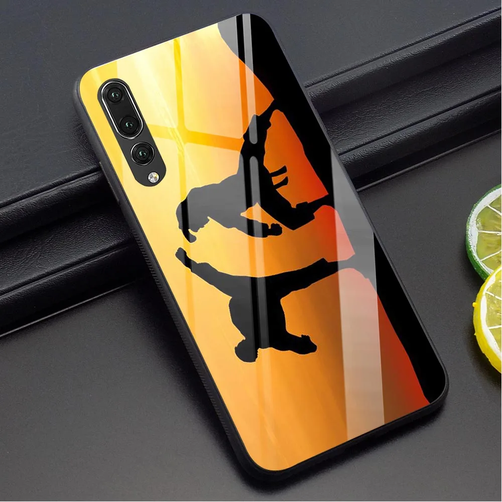 

Oyama Kyokushin Karate Glass Phone Cover for Huawei Honor Lite Case Mate 20 Lite Honor 9 10 Lite 7A P10 P20 P30 PRO P Smart