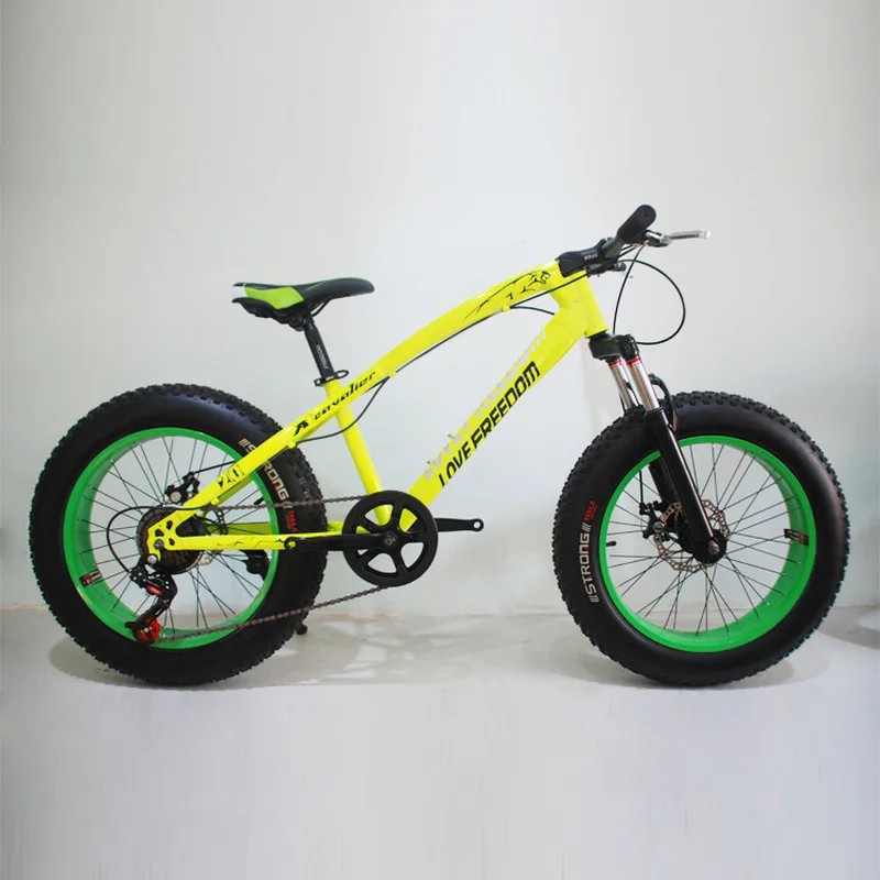 

Bicycle 7/21/24/27 Speed Mountain Bike 20 * 4.0 Fat Tire Bikes Shock Absorbers Bicycle Free Delivery Snow Bike