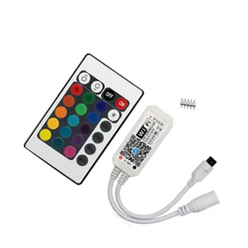 

1PCS Wifi RGBW Controller DC 5-28V Mini 24Keys Alexa Music Controller Light Strip Controller For RGB LED Strip