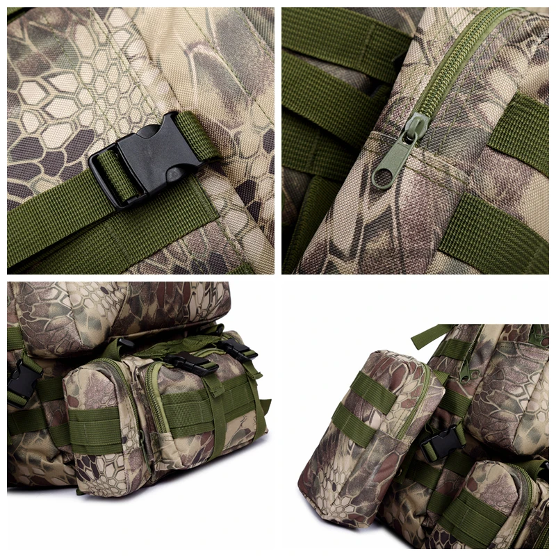 50л большой емкости армейский тактический рюкзак Водонепроницаемый Открытый охотничий походный Рюкзак Molle военные сумки походные рюкзаки рюкзак