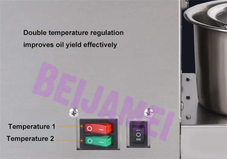 BEIJAMEI X5 Household Peanut Oil Extraction 110V 220V Automatic Sesame Oil Press Machine Commercial Cold Hot Oil Presser 5