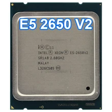 Процессор Intel Xeon E5 2650V2 E5-2650V2 E5 2650 V2 cpu LGA 2011(20 Мб кэш-памяти, 2,60 ГГц) 8 ядерный