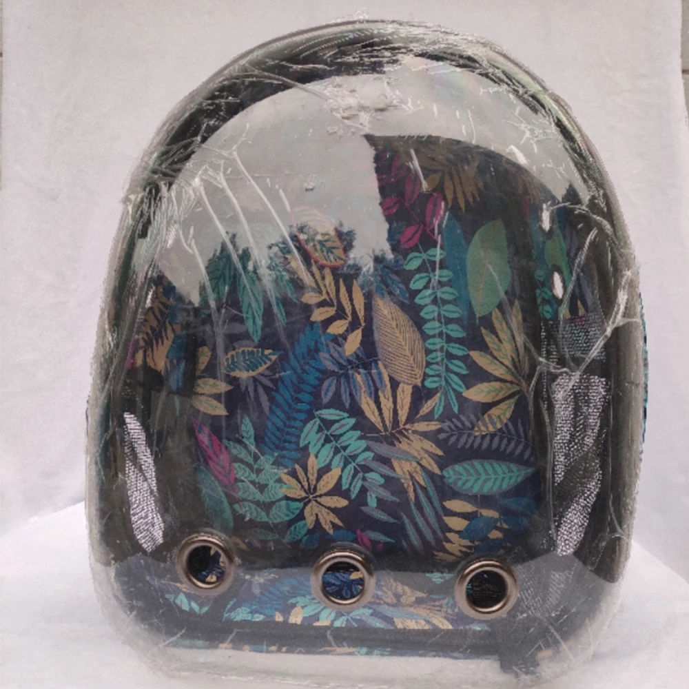 Baratos Mochila transportadora de gato de nuevo estilo portátil transpirable transparente Cápsula de viaje jaulas de transporte para mascotas gato cachorro suministros