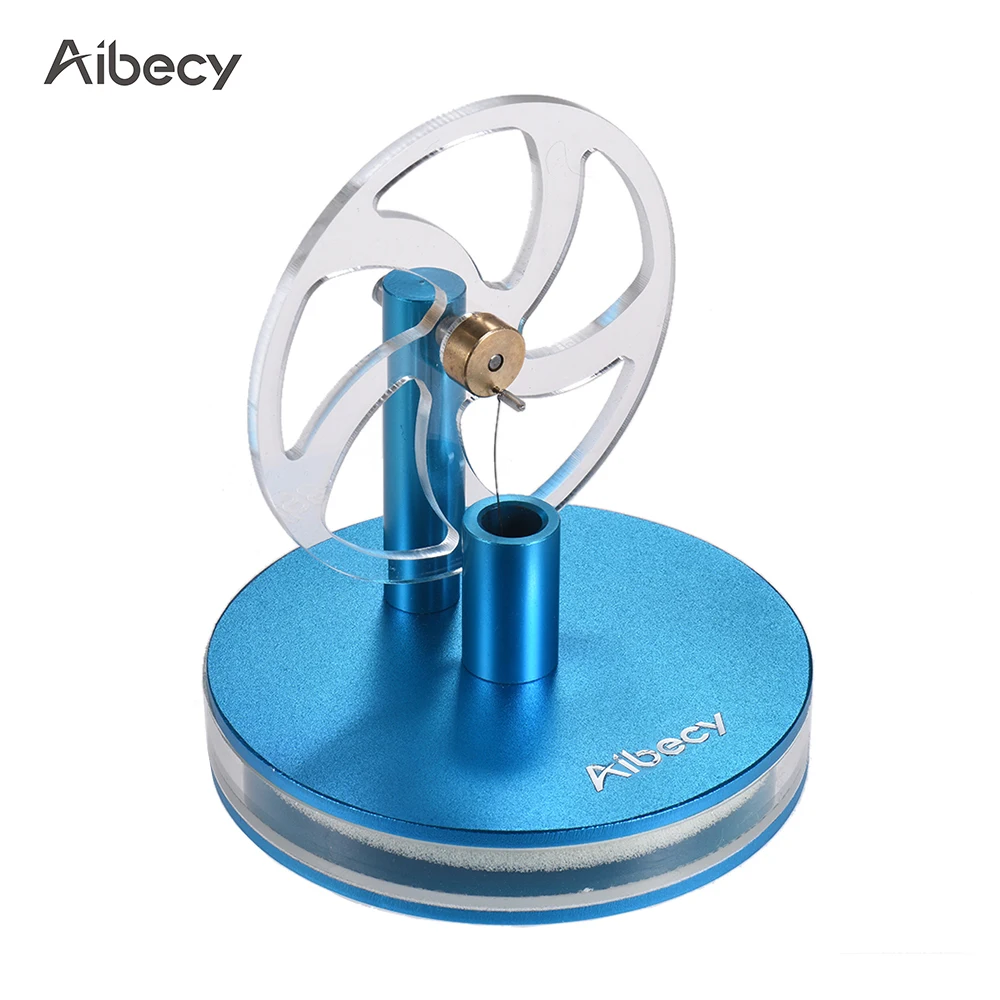 

Aibecy Aluminum Alloy Low Temperature Stirling Engine Motor Model Heat Steam Science Education Toy