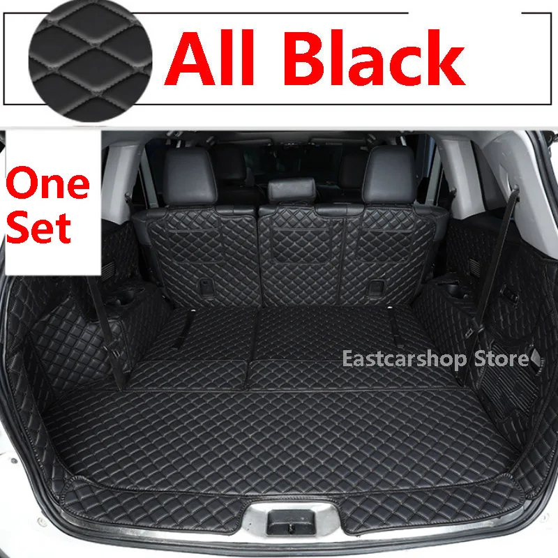 For Toyota Highlander XU70 Kluger 2021 2022 Car All Surrounded Leather Rear Trunk Mat Cargo Boot Liner Tray Rear Boot Luggage