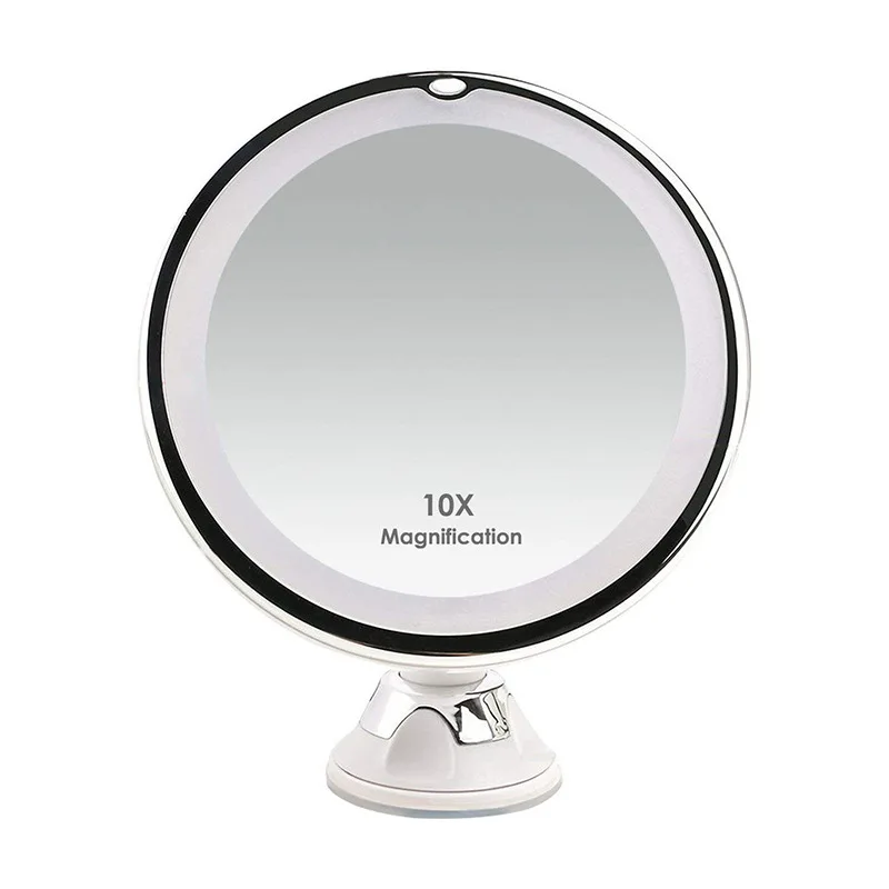 New LED Mirror Vanity Mirror With 3 Modes Lights LED Lighted Makeup Mirror 10X Magnifying Magnification Cosmetic Mirrors espejo