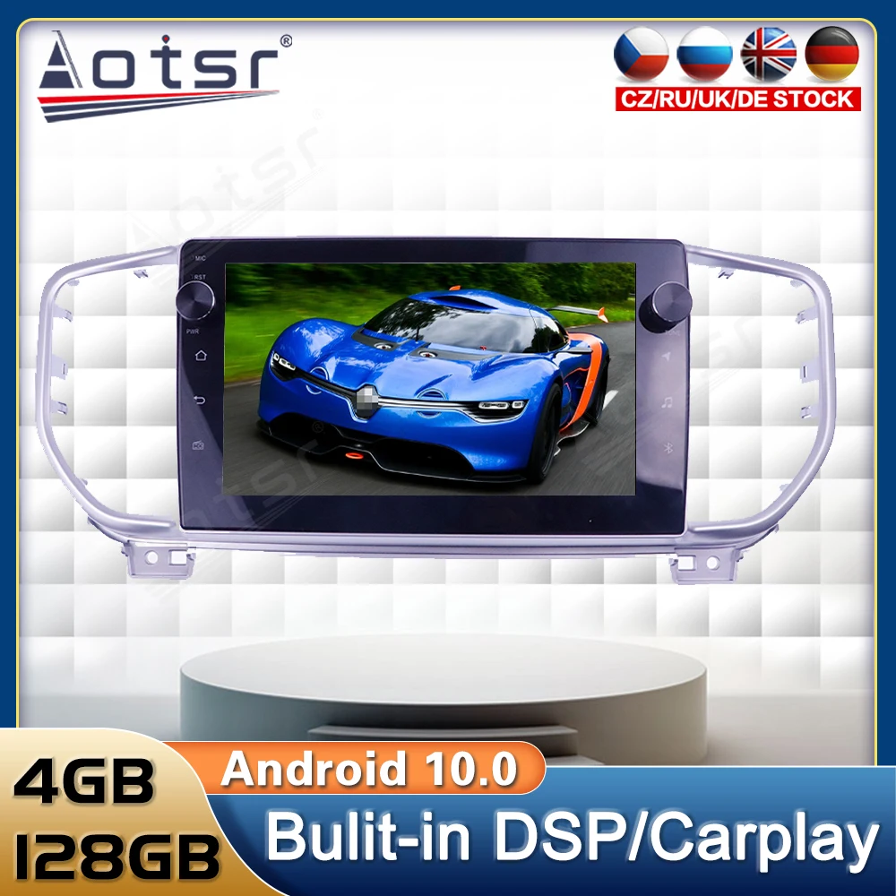 

Android Car Radio GPS Navigation For KIA Sportage 4 KX5 2016 - 2018 Multimedia Video Player Tesla Screen Head Unit No 2Din DSP