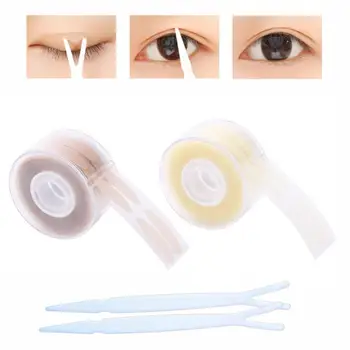 

600 PCS Round Double Eyelid Stickers Invisible Folding Eyelid Tape Big Eyes Decoration Transparent Beige Stickers