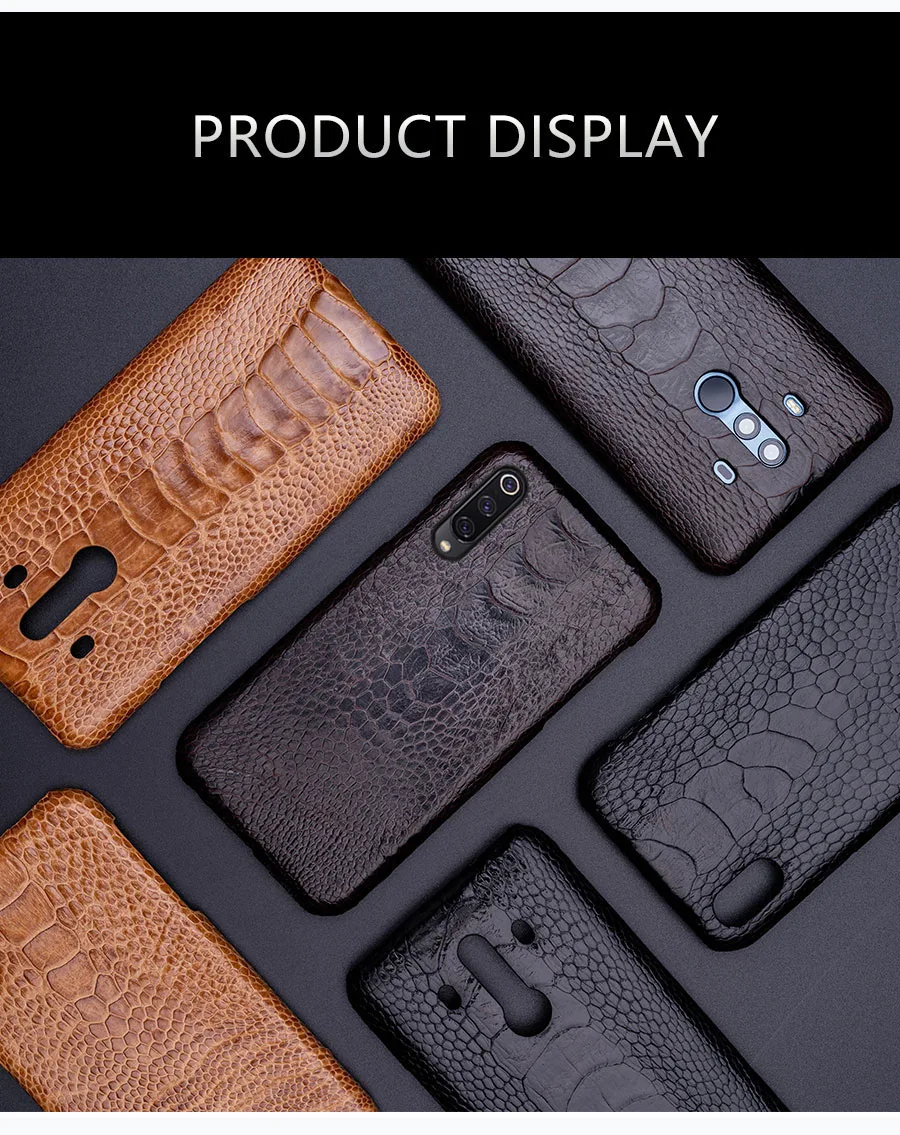 Чехол для телефона для Xiaomi mi 8 9se9T A1 A2 A3 lite Max 2 3 mi x 2s 3 Poco F1 натуральный страусовый кожи для Redmi Note 4 4x 4A 5 6A 7A Pro
