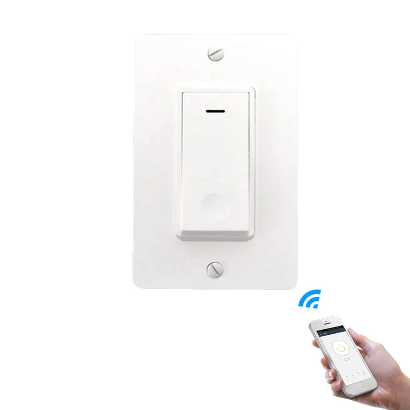 Американский кнопочный переключатель Wifi умный настенный светильник Диммер мобильное приложение пульт дистанционного управления не требуется концентратор Работает с Amazon Alexa G