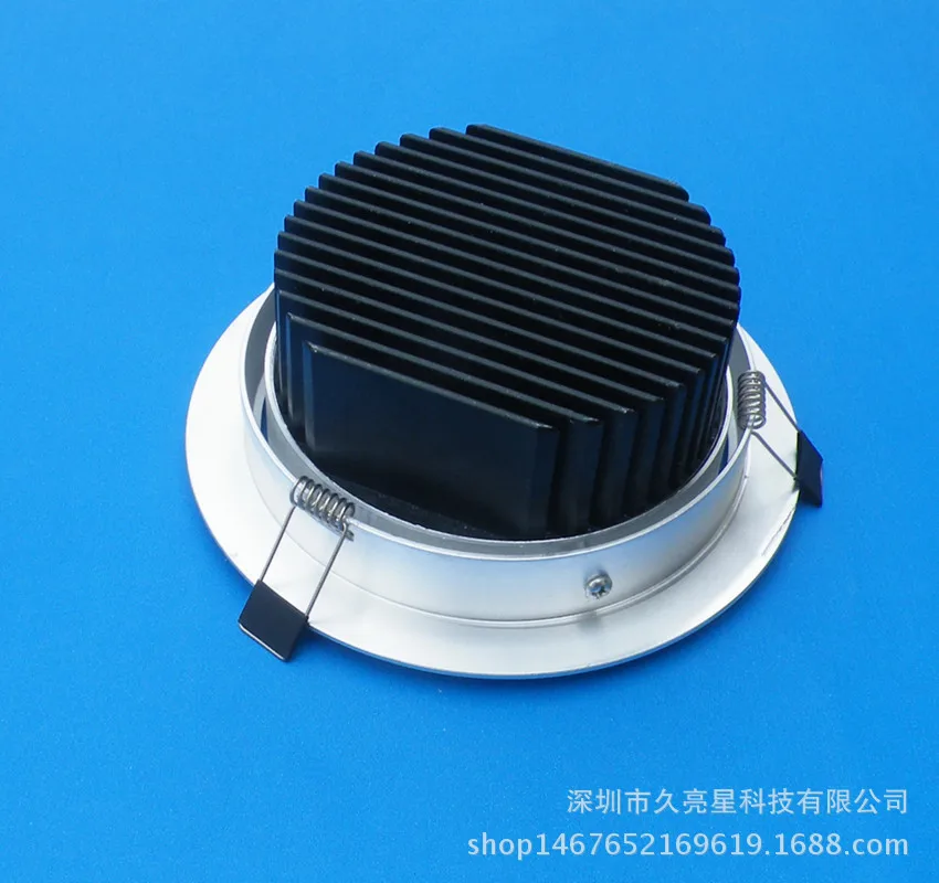 LED Ceiling Light Spotlight Shell Kit 15w18w21w24w Lamp Package Thick Material Blades Radiator