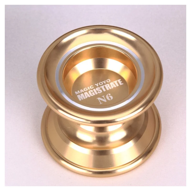 MAGICYOYO N6 Алюминиевый сплав металла Профессиональный Йо-Йо с 1 перчатками и 5 струн золото