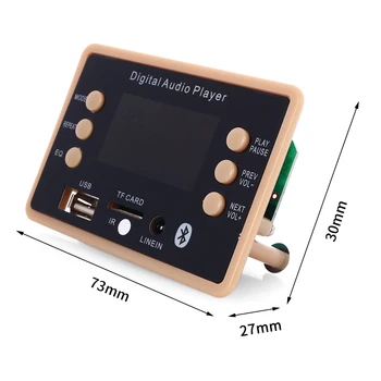 

MP3 Auto Speaker Player WMA Decoder Radio Module Decoder Board Bluetooth Car LCD Color Screen USB SD FM